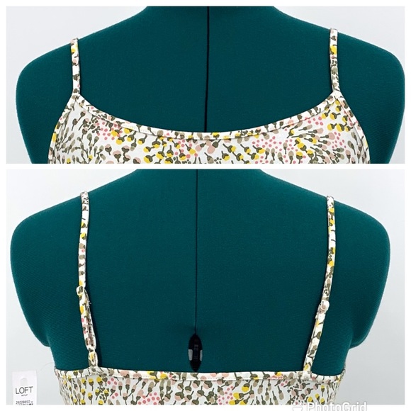 2/$25 Ann Taylor LOFT Outlet Women's Cotton Stretch Floral Camisole Tank, Medium - Picture 12 of 16